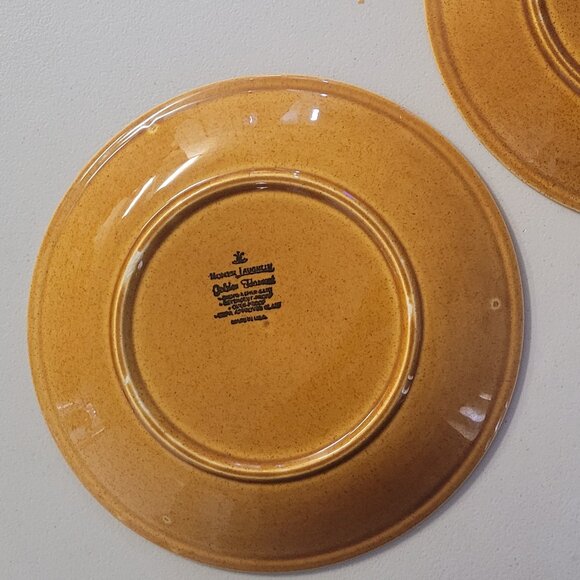 Vintage Homer Laughlin Golden Harvest Set of 2 Dinner Plate Replacements - Picture 6 of 6